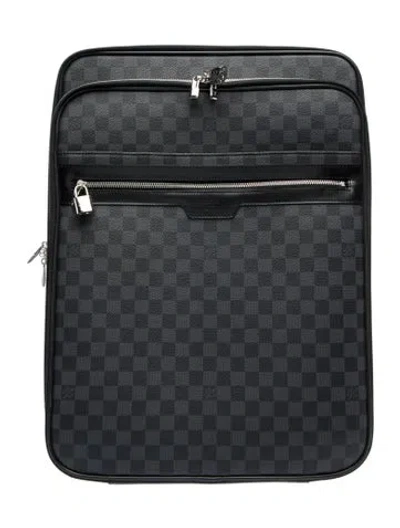Pre-owned Louis Vuitton Pattern Suitcase In Black