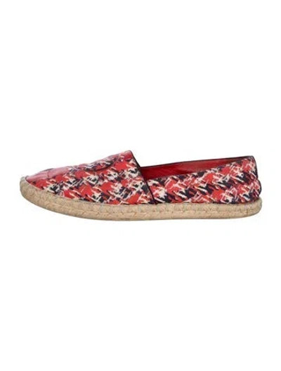 Pre-owned Louis Vuitton Patterned Espadrilles In Blue/red