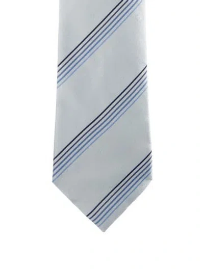 Pre-owned Louis Vuitton Patterned Silk Tie In Blue