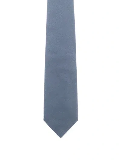 Pre-owned Louis Vuitton Patterned Silk Tie In Blue