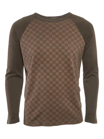 Pre-owned Louis Vuitton Patterned T-shirt In Brown