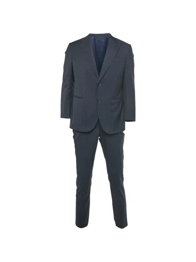 Pre-owned Louis Vuitton Patterned Wool Suit In Blue
