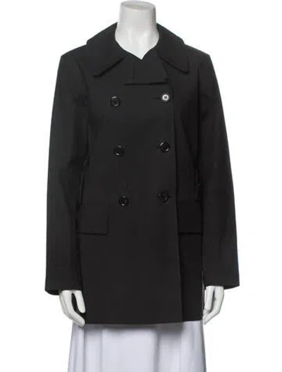 Pre-owned Louis Vuitton Peacoat In Black