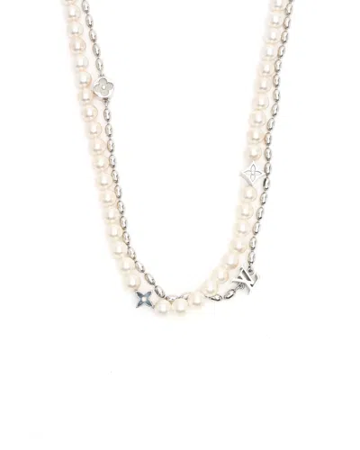 Louis Vuitton Pearls Fusion Necklace In White