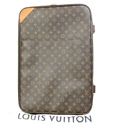 Pre-owned Louis Vuitton Pegase Brown Canvas Travel Bag ()