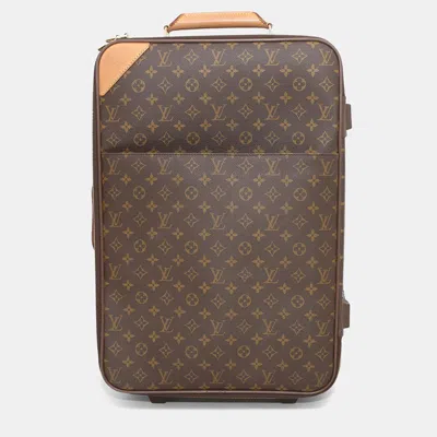 Pre-owned Louis Vuitton Pegase Brown Monogram Size 55