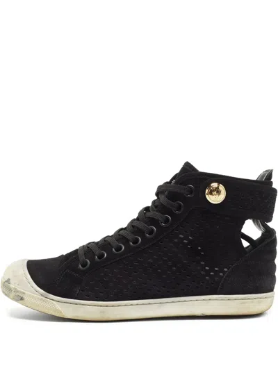 Pre-owned Louis Vuitton Perforated High-top Sneakers