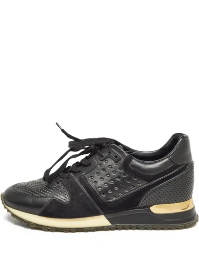 Pre-owned Louis Vuitton Perforated Leather Running Shoes