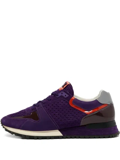 Pre-owned Louis Vuitton Perforated Suede Sneakers
