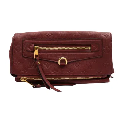 Pre-owned Louis Vuitton Petillante Burgundy Leather Clutch Bag ()