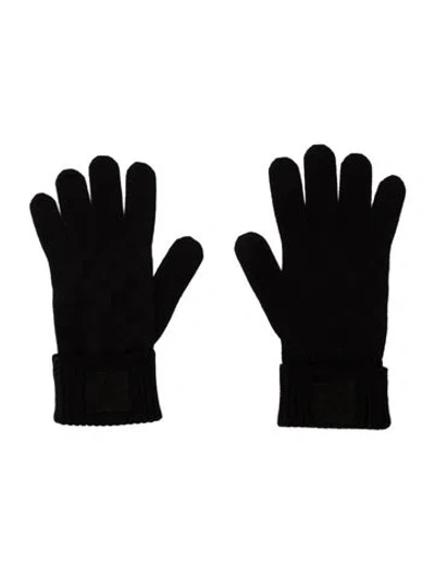 Pre-owned Louis Vuitton Petit Damier Wool Gloves In Multi