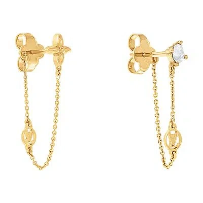 Louis Vuitton Petit Louis Earrings In Gold