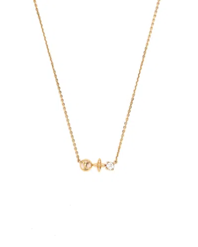 Pre-owned Louis Vuitton Petit Louis Necklace In Gold