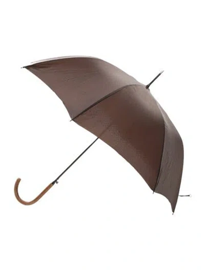Pre-owned Louis Vuitton Petit Monogram Umbrella In Brown