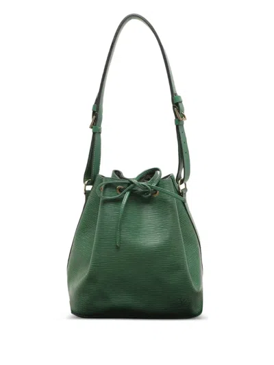 Pre-owned Louis Vuitton Petit Noé 皮质水桶包（1994年典藏款） In Green