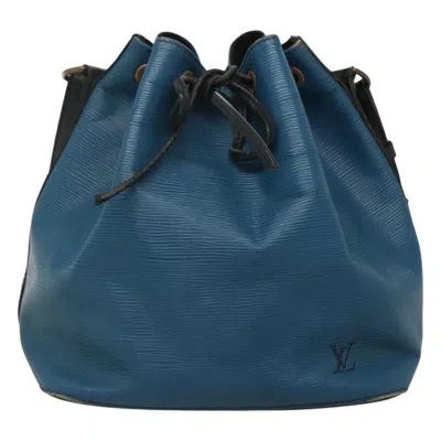 Pre-owned Louis Vuitton Petit Noé Blue Leather Shoulder Bag ()