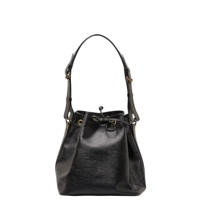 Pre-owned Louis Vuitton Petit Noé Leather Shoulder Bag () In Black