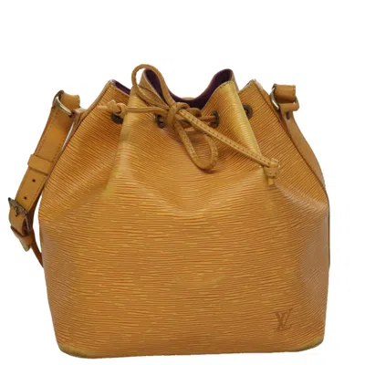 Pre-owned Louis Vuitton Petit Noé Yellow Leather Shoulder Bag ()