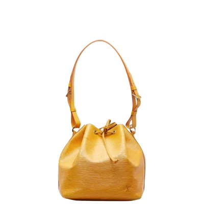 Pre-owned Louis Vuitton Petit Noé Yellow Leather Shoulder Bag ()