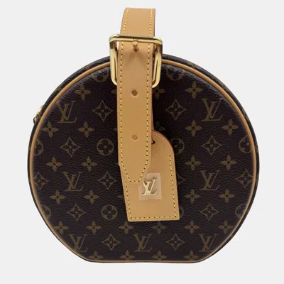 Pre-owned Louis Vuitton Petite Boite Chapeau Brown Monogram Canvas Crossbody Bag
