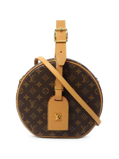 Pre-owned Louis Vuitton Petite Boite Chapeau Monogram Shoulder Bag In Brown