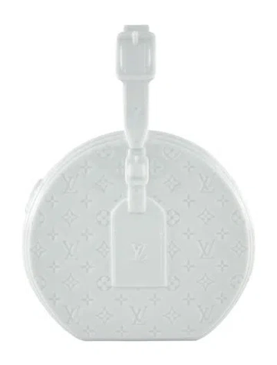 Pre-owned Louis Vuitton Petite Boite Chapeau Porcelain Vase In White