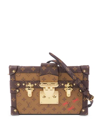 Pre-owned Louis Vuitton Petite Malle Monogram Shoulder Bag In Neutral