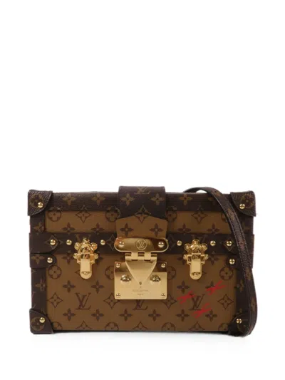 Pre-owned Louis Vuitton Petite Malle Shoulder Bag In Brown