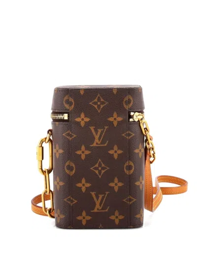 Pre-owned Louis Vuitton Phone Box Bag Monogram Canvas Crossbody Bag In Brown