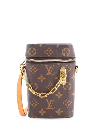 Pre-owned Louis Vuitton Phone Box Bag Monogram Canvas Crossbody Bag In Brown