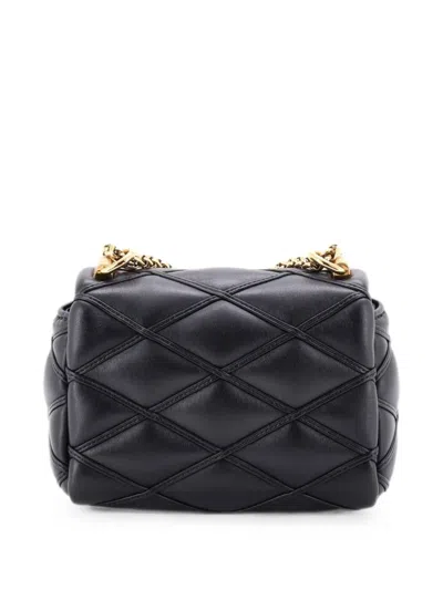 Pre-owned Louis Vuitton Pico Go-14 Handbag Malletage Leather Crossbody Bag In Black