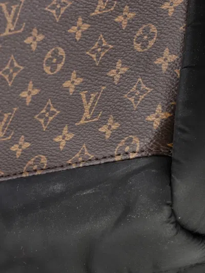 Pre-owned Louis Vuitton Pillow Onthego Tote Monogram Quilted Econyl Nylon Mm Satchel In Black