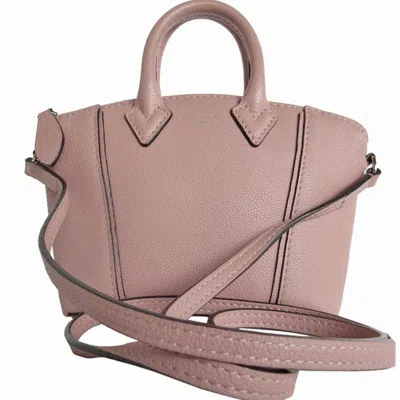 Pre-owned Louis Vuitton Pink Beige Leather Handbag Shoulder Bag ()
