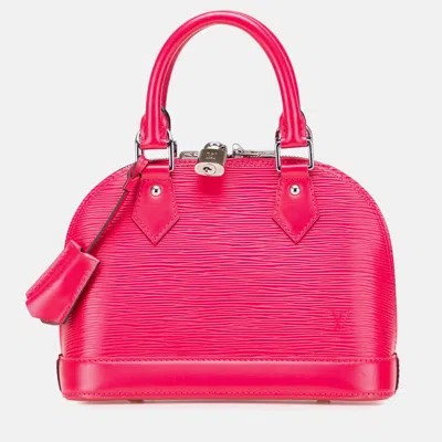 Pre-owned Louis Vuitton Pink Epi Alma Bb