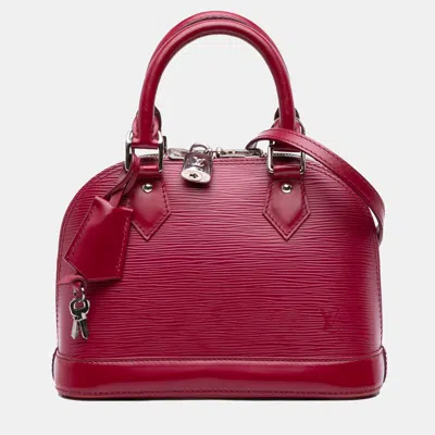 Pre-owned Louis Vuitton Pink Epi Alma Bb