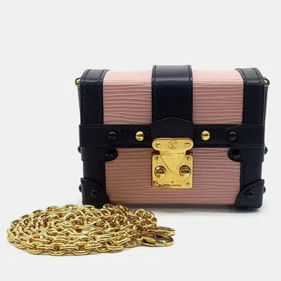 Pre-owned Louis Vuitton Pink Epi Leather Essential Trunk Nm Bag