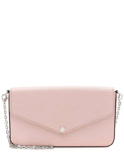 Pre-owned Louis Vuitton Pink Epi Leather Felicie Pochette (authentic Pre-loved)