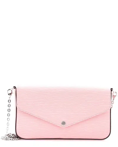 Pre-owned Louis Vuitton Pink Epi Leather Felicie Pochette (authentic Pre-loved)