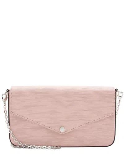 Pre-owned Louis Vuitton Pink Epi Leather Felicie Pochette (authentic Pre-loved)