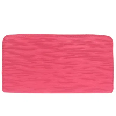 Pre-owned Louis Vuitton Pink Epi Leather Long Wallet (bi-fold) ()