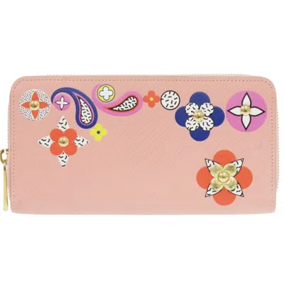 Pre-owned Louis Vuitton Pink Epi Leather Long Wallet (bi-fold) ()