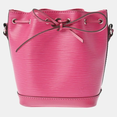 Pre-owned Louis Vuitton Pink Epi Leather Nano Noe Shoulder Bag