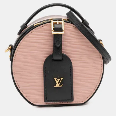 Pre-owned Louis Vuitton Pink Epi Mini Boite Chapeau