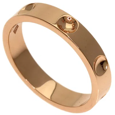 Pre-owned Louis Vuitton Pink Gold (18k) Band Ring ()