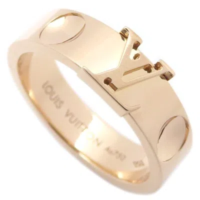 Pre-owned Louis Vuitton Pink Gold (18k) Band Ring ()