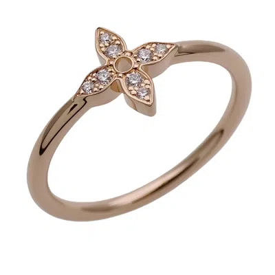 Pre-owned Louis Vuitton Pink Gold Pink Gold (18k) Band Ring ()