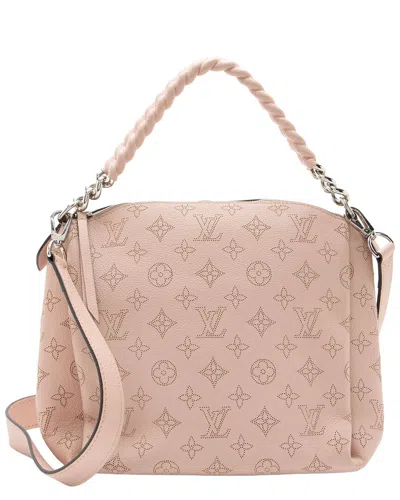 Pre-owned Louis Vuitton Pink Leather Babylone Chain Bb Satchel (authentic Pre-loved)