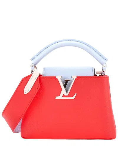 Louis Vuitton Pink Leather Capucines Mini (authentic Pre-loved)