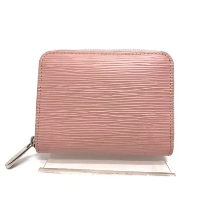 Pre-owned Louis Vuitton Pink Leather Coin Purse/coin Case ()