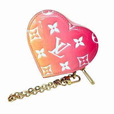 Pre-owned Louis Vuitton Pink Leather Coin Purse/coin Case ()